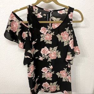 Fortune + Ivy Anwe Cold Shoulder Blouse